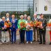 Van links naar rechts op de foto: Jan ter Maat, Rik Aangeenbrug, Allard Luggenhorst, Herman Broeze, burgemeester Jurgen van Houdt, Janna Bronsvoort-Lubbersen, Gerrit Veneklaas, Jolanda Ulfman-Kamphuis, Wim Stevens, Peter Mensink, Bea de Wilde, Ingrid van Dijk-Douwes